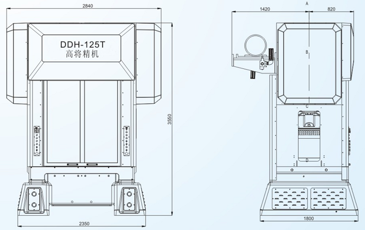 DDH-125T闭式双点高速精密冲床