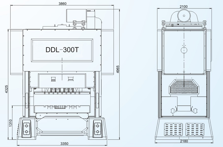 DDL-300T闭式双点高速精密冲床