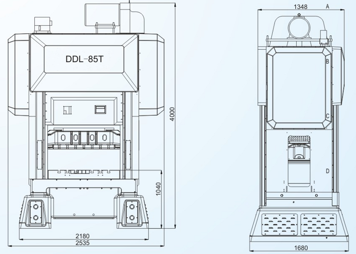 DDL-85T闭式双点高速精密冲床